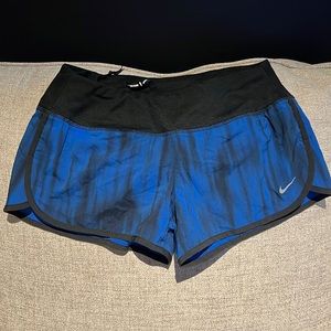 Nike marbled royal blue/black shorts